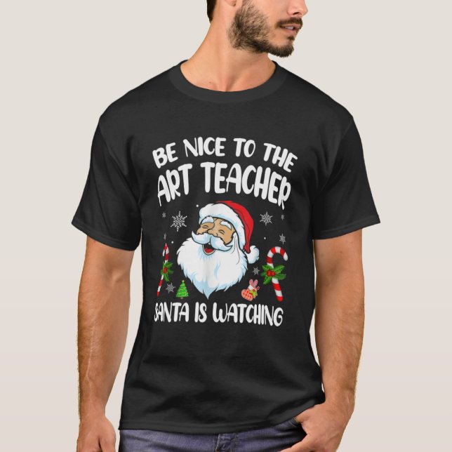 Camiseta Seja Bom Para Os Papais noeis De Professores De Ar (Frente)