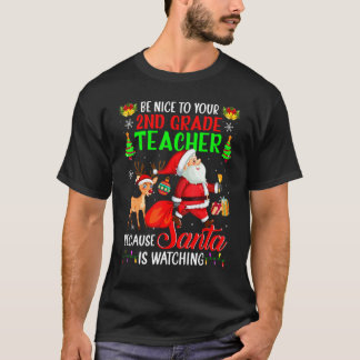 Camiseta Seja Bom Para Os Papais noeis De Professores Do Ní