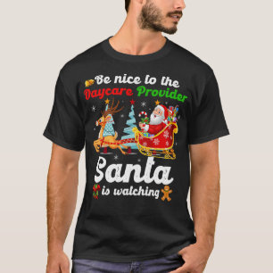 Camiseta Seja Bom Para Os Papais noeis Do Prestador De Cuid