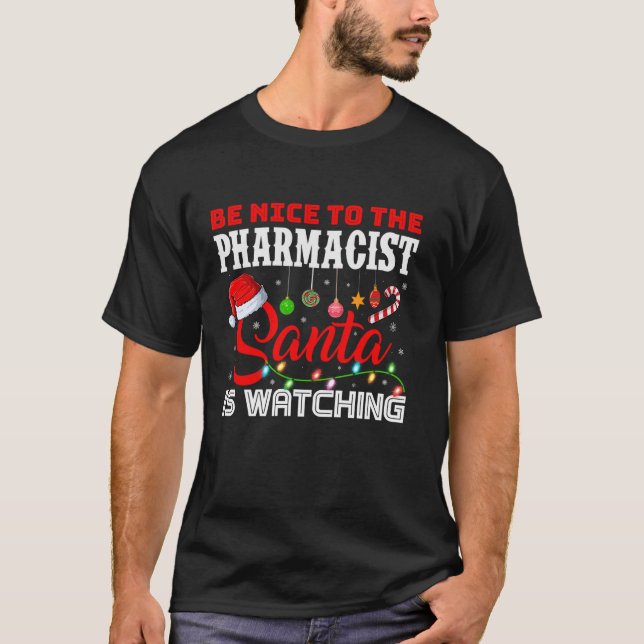 Camiseta Seja Bom Para Os Papais noeis Farmacêuticos Ver Cr (Frente)
