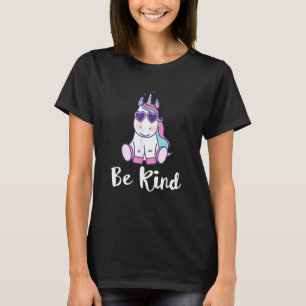 Camiseta Seja Bonita Garota Do Unicórnio Criança Da Laranja