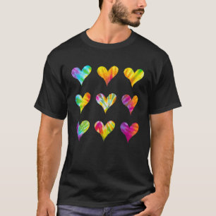 Camiseta Seja Bonito Coração S, Tie Dye Para O Dia Da Bonda