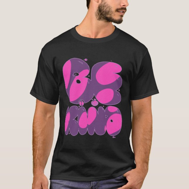 Camiseta Seja Bonito, Rosa E Vinheta Puro (Frente)