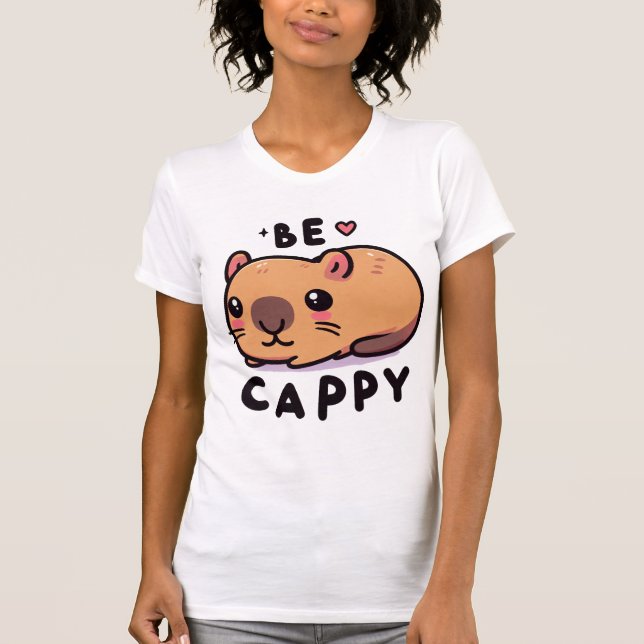Camiseta Seja Cappy - Cute Capybara (Frente)