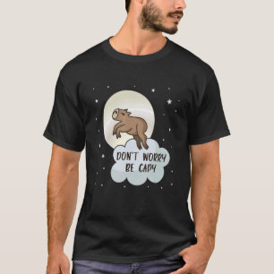 Camiseta Seja Capy Puxe Capybara Meme Cute Capybara Anima