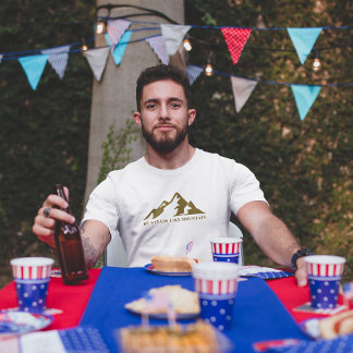 Camiseta Seja como Montanha minimalista