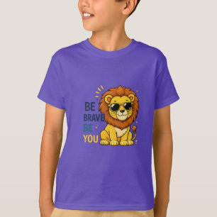 Camiseta Seja Corajoso Seja Você Leão