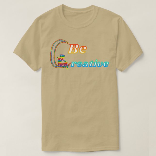 Camiseta Seja Creative Rainbow Fairy (Frente do Design)