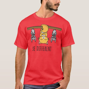 Camiseta Seja diferente dizer gato-do-gato-gato-gato-gato-d