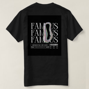 Camiseta Seja FAMOSO - Teto Gráfico Negrito para Sonhadores