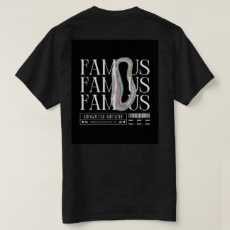 Camiseta Seja FAMOSO - Teto Gráfico Negrito para Sonhadores