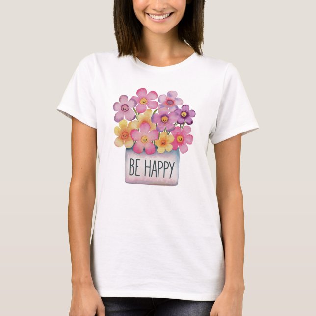 Camiseta Seja feliz (Frente)