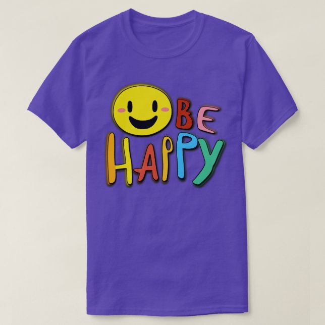 Camiseta Seja feliz 2 (Frente do Design)