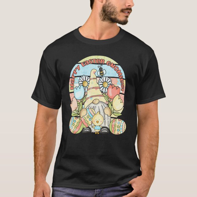 Camiseta Seja Feliz Dy Gnomo Páscoa Cristã Bunn (Frente)