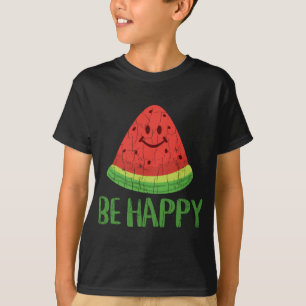 Camiseta Seja Feliz, Funny Watermelon, Fruta de Verão