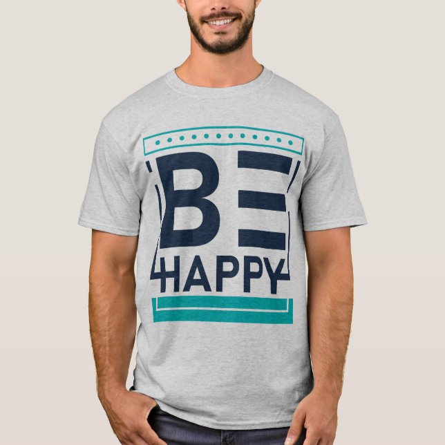 Camiseta Seja feliz, motivacional, positiva, bondade (Frente)