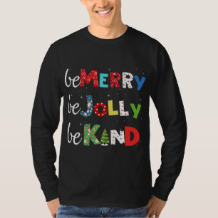 Camiseta Seja Feliz, Seja Feliz De Natal, Família De Árvore