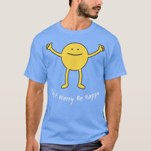 Camiseta Seja Feliz Sorriso Rosto Bonito Sorriso Motivação