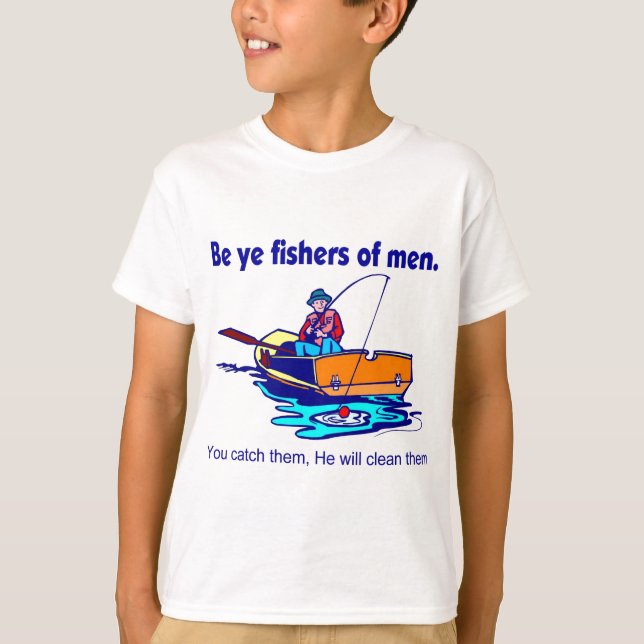 Camiseta Seja fishers do YE dos homens (Frente)