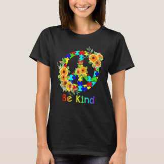 Camiseta Seja Flor de Girassol Gentil Mês de Conscientizaçã