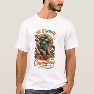 Camiseta Seja Forte E Corajosa Motivação Do Leão Forte