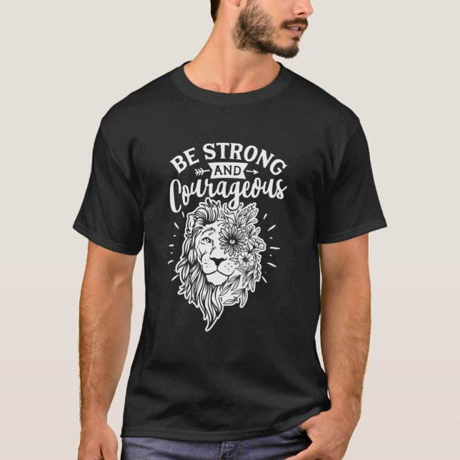 Camiseta Seja Forte E Corajoso (Frente)