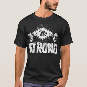 Camiseta Seja Forte E Engraçado Motivacional Gym