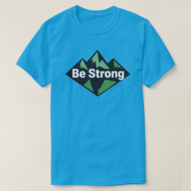 Camiseta Seja Forte Geométrico (Frente do Design)
