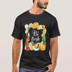 Camiseta Seja Fruta Vegana Fresca Mercado de Agricultor Ve