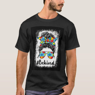 Camiseta Seja gentil Autismo Conscientista Mensagem Mamã Me