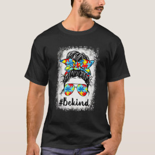 Camiseta Seja gentil Autismo Conscientista Mensagem Mamã Me