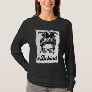 Camiseta Seja gentil Autismo Mamãe Mensageiro Autismo Da Vi