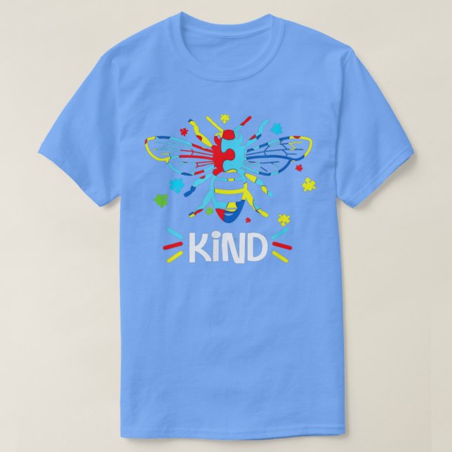 Camiseta Seja gentil com a consciência do autismoAutismo ti (Frente do Design)