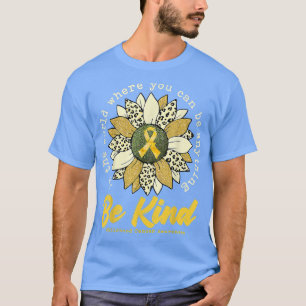 Camiseta Seja gentil com a consciência do Cancer de Sunflow