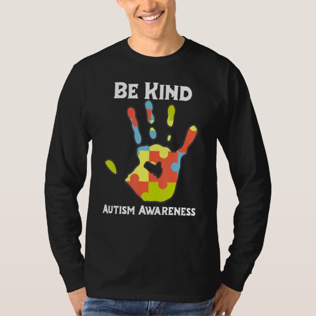 Camiseta Seja gentil com a consciência Rainbow Lepard Mulhe (Frente)