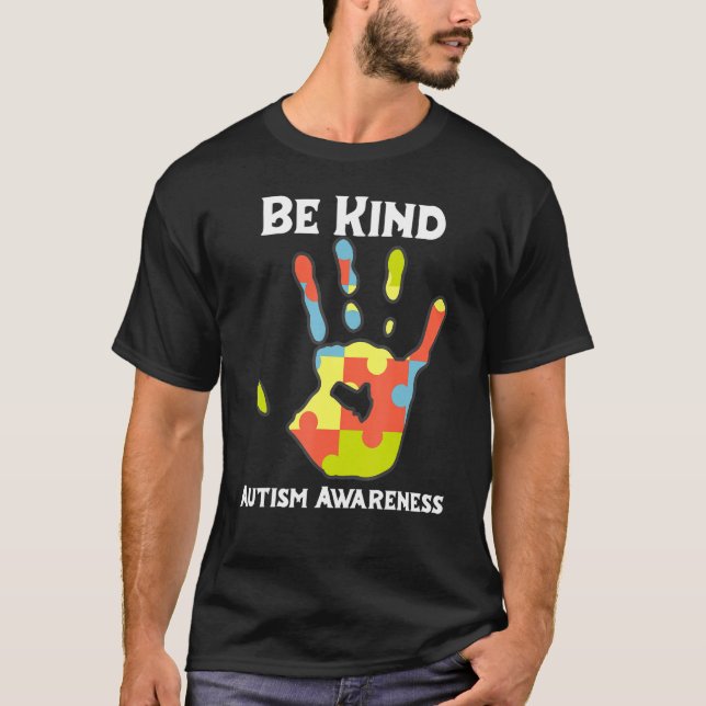 Camiseta Seja gentil com a consciência Rainbow Lepard Mulhe (Frente)