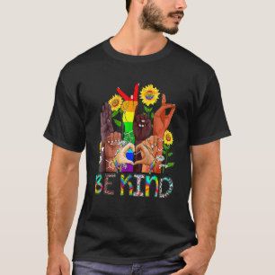 Camiseta Seja gentil com a mão da linguagem de sinais falan