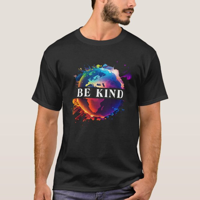Camiseta Seja gentil com a proteção ambiental da Terra-Mãe (Frente)