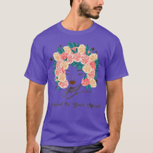 Camiseta Seja gentil com a sua mente Consciência da saúde m