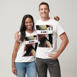 Camiseta Seja gentil com a tendência de T-shirt Abstrato pr
