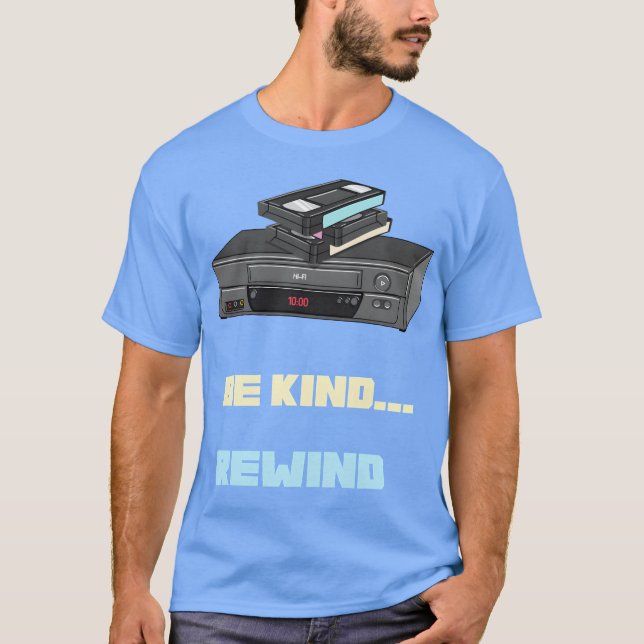 Camiseta Seja gentil com a Vintage VHS Nostalgia (Frente)