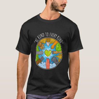 Camiseta Seja Gentil Com Cada Espécie Para Vegetarianos Veg