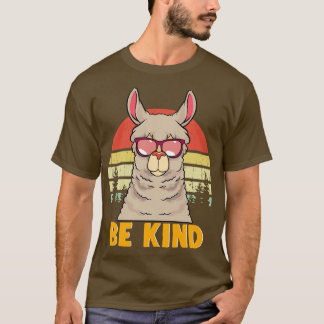 Camiseta Seja gentil com Llama, escolha gentil estudante an