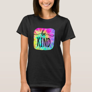 Camiseta Seja gentil Com O Corante Colado Corante Com Potên