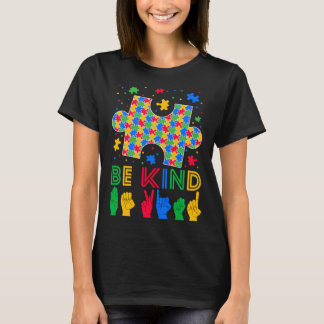 Camiseta Seja gentil com o idioma do sinal de mão ASL Quebr
