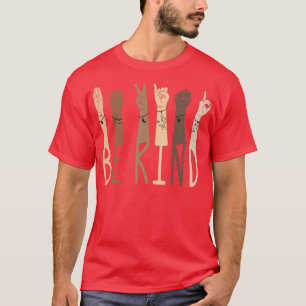 Camiseta Seja gentil com o idioma dos sinais 12