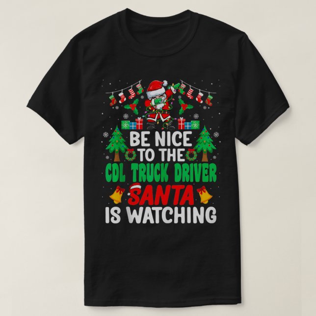 Camiseta Seja gentil com o Natal dos Papais noeis de Motori (Frente do Design)