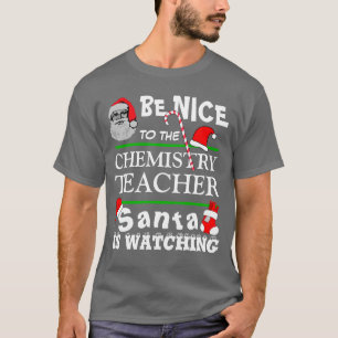 Camiseta Seja gentil com o professor de química Black T-Shi