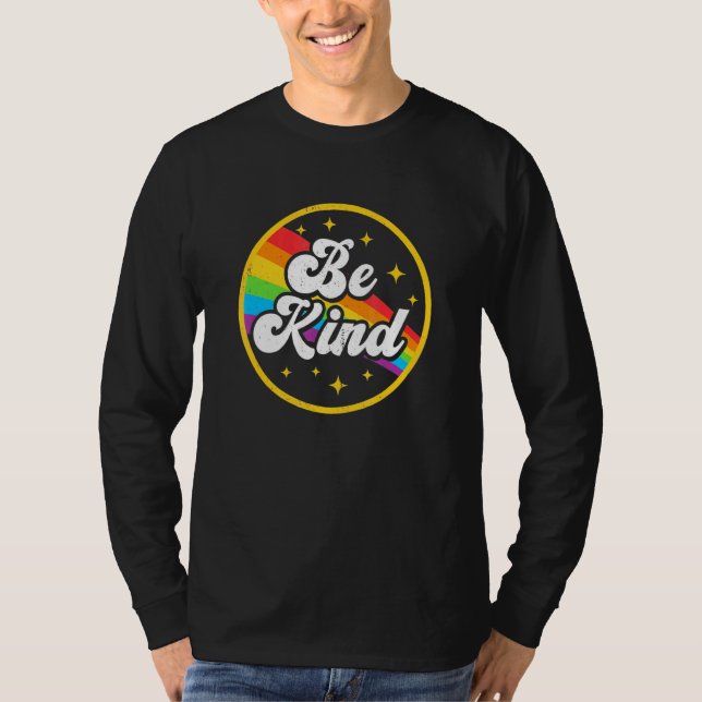 Camiseta Seja gentil Com O Rainbow Gay Lgbt Pride Ally Supo (Frente)