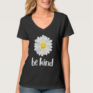 Camiseta Seja gentil com o símbolo da paz professor gentile